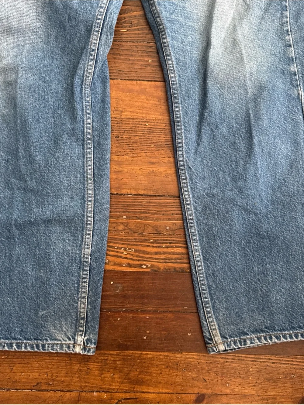 Levis 505 Men 40x30 Orange Tab Vintage Regular Fit Straight Leg Medium Wash Jean